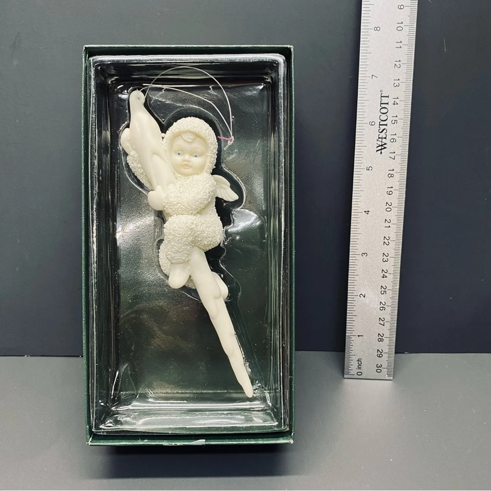 Department 56 Snowbabies Ornament Wee this is fun Icicle 6847-0 Original Box